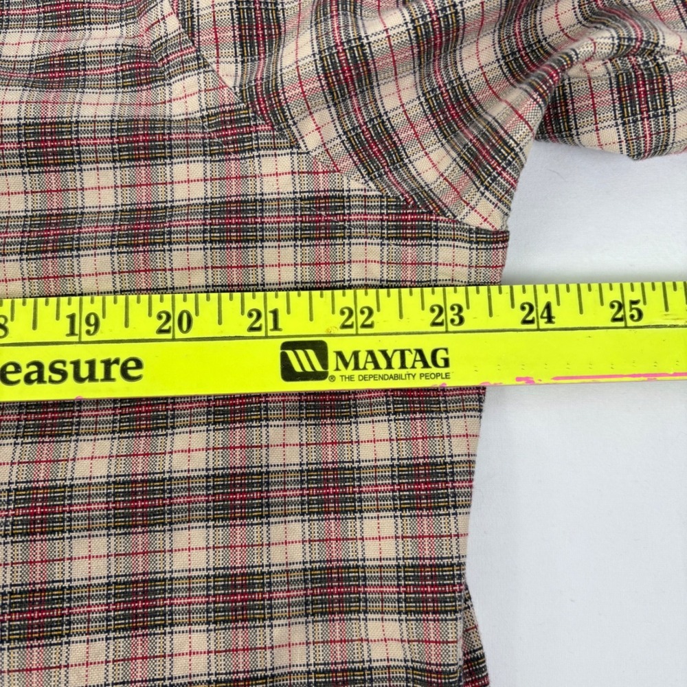 Ralph Lauren Mens Classic Fit L/S Plaid Button Down Shirt Red Black Tan Size L - Picture 6 of 7